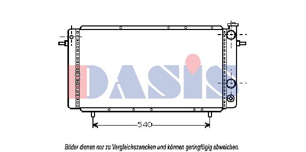 AKS DASIS Jäähdytin,moottorin jäähdytys 180350N